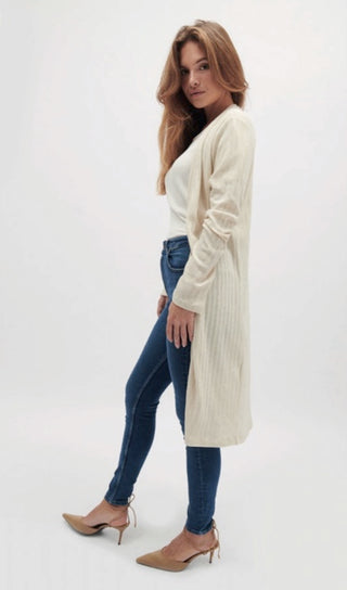 Knitted linen cardigan - 231611 / C9