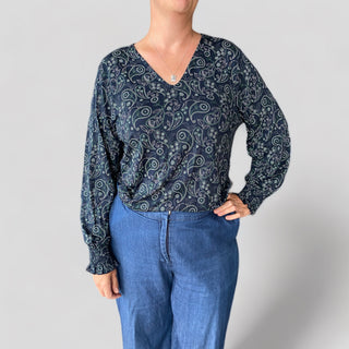 Paisley smock blouse -221604 - PP