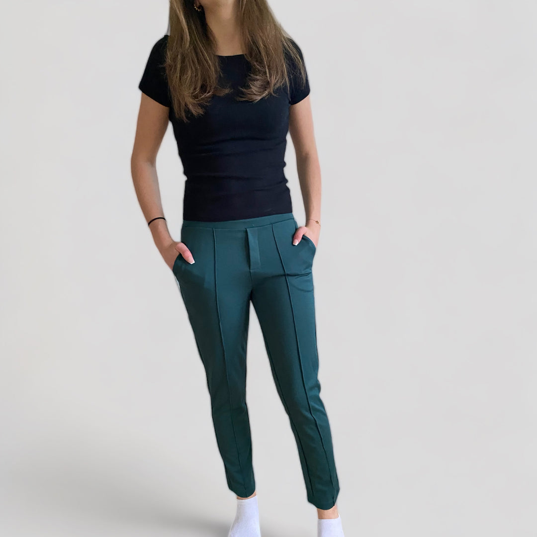 me&i Pintuck cropped pants 202806 U19