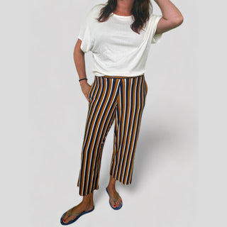 Striped culotte pants -201806 / G 1