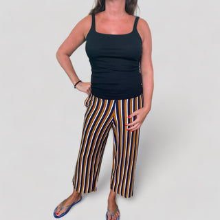 Striped culotte pants -201806 / G 1