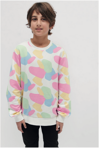 Soft camo sweatshirt pink kids - 231105 / F 7