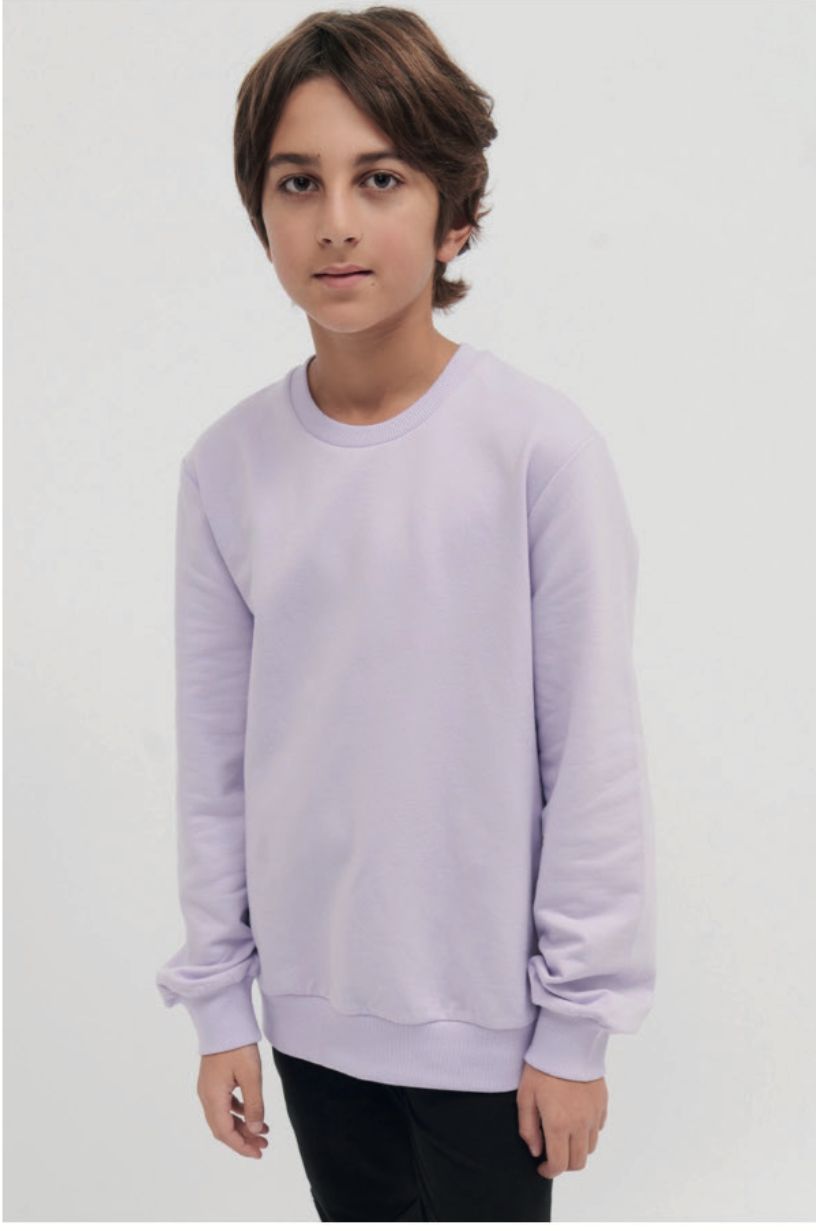 Sweatshirt lavender kids -231114 V33