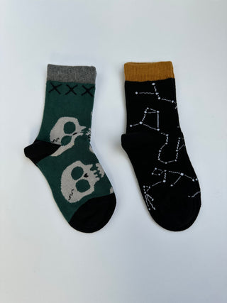 Kids socks with star Signs, skulls 212502 - GG 6
