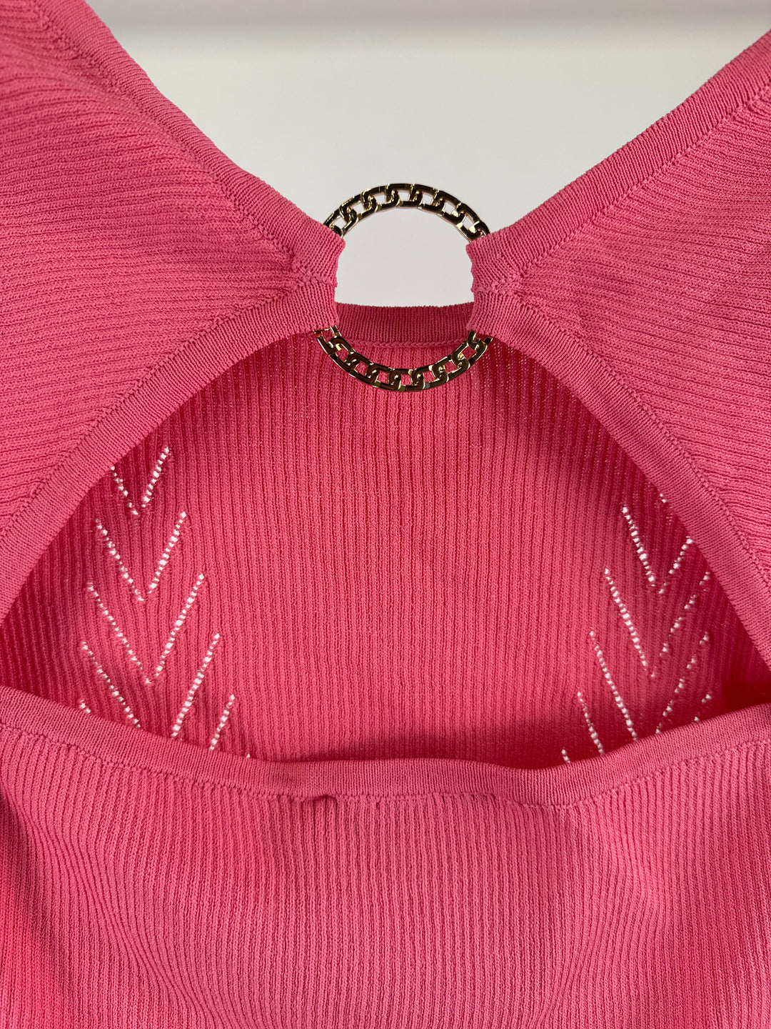 Morgan De Toi Ribbed Flamingo Shirt in Pink