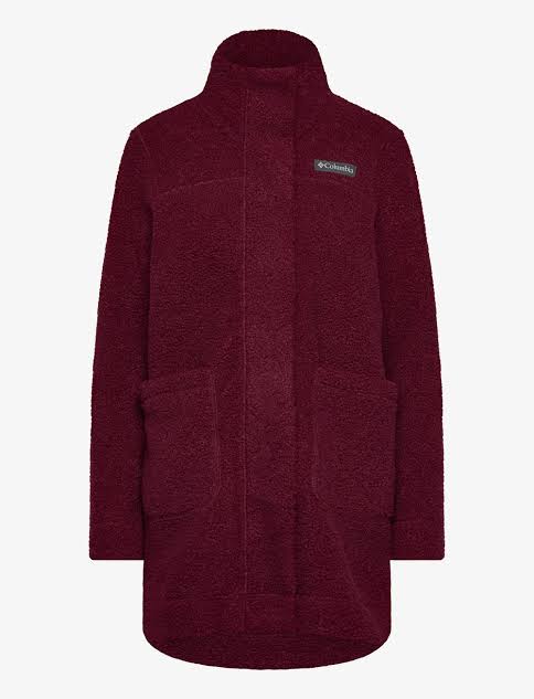 Colombia panorama long jacket in Burgundy