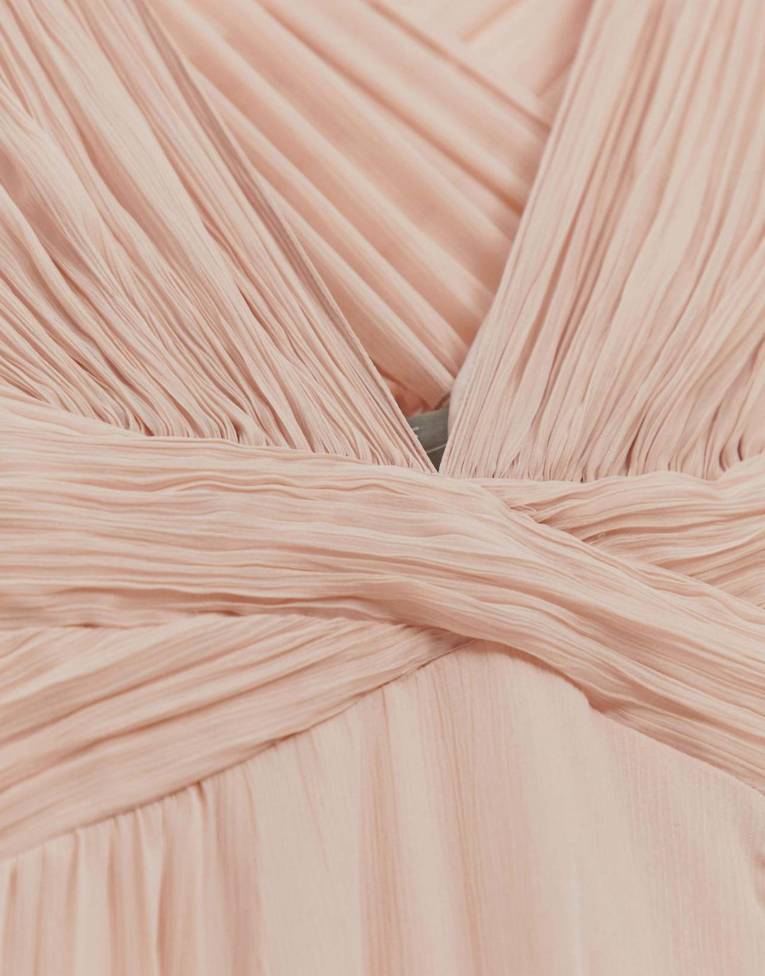 ASOS Design Bridesmaid Ruched Bodice Drape Maxi Dress with Wrap Waist