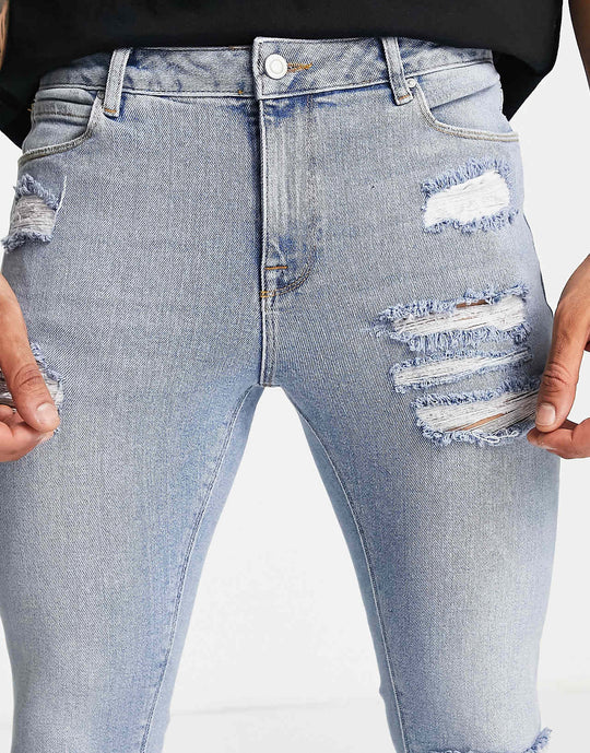 ASOS Design Spray On Vintage Look Jeans