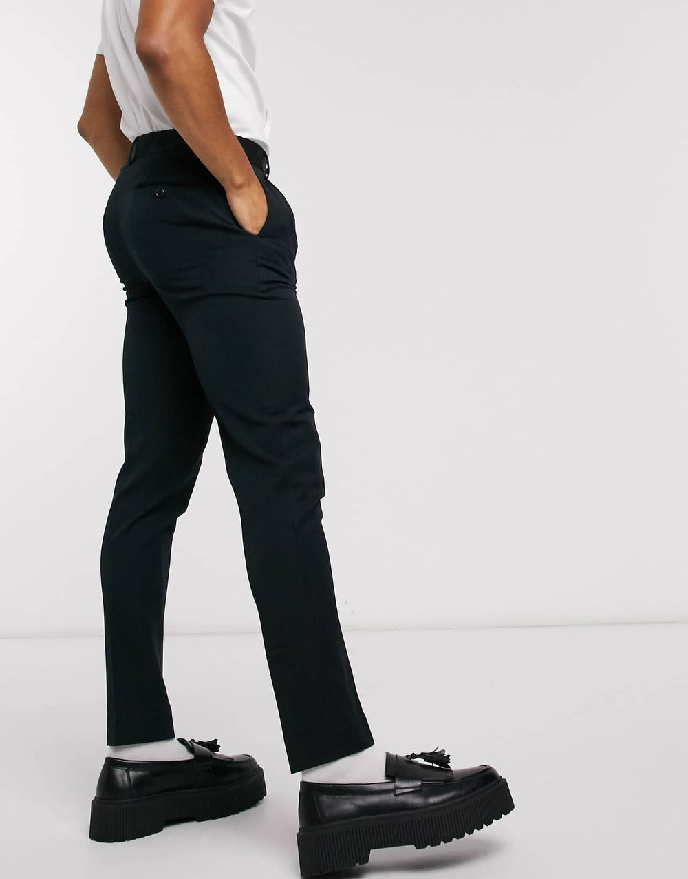 ASOS Design Super Skinny Smart Trouser in Black