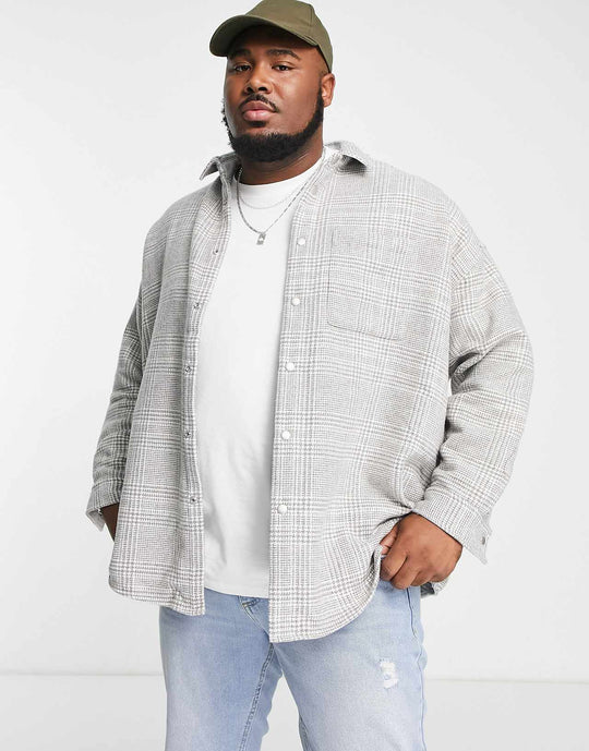 asos-design-super-oversized-wool-overshirt-in-grey-check