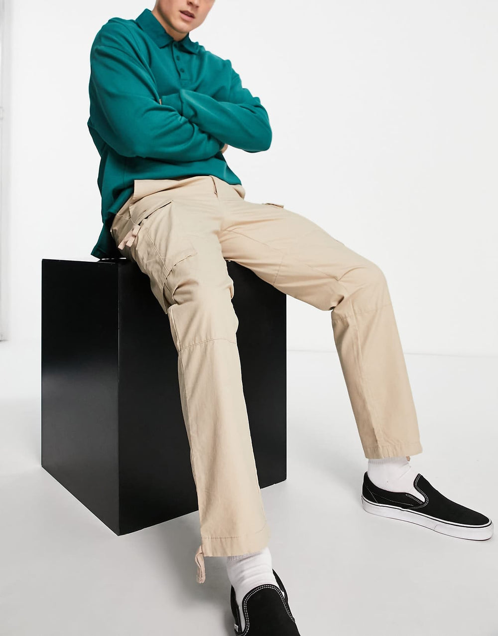 topman-straight-cargo-trousers-with-adujsters-in-stone