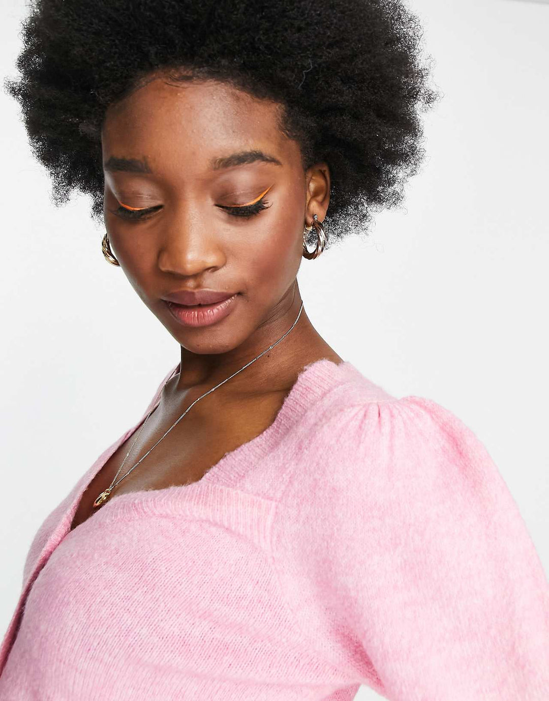 miss-selfridge-pale-pink-puff-sleeve-cardigan-lpink