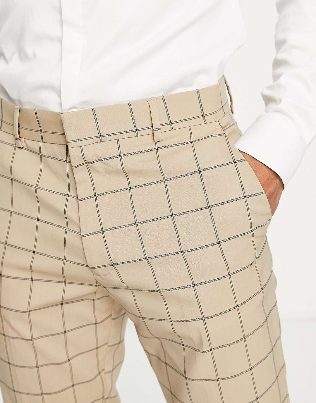 asos-design-skinny-suit-trousers-in-stone-window-check