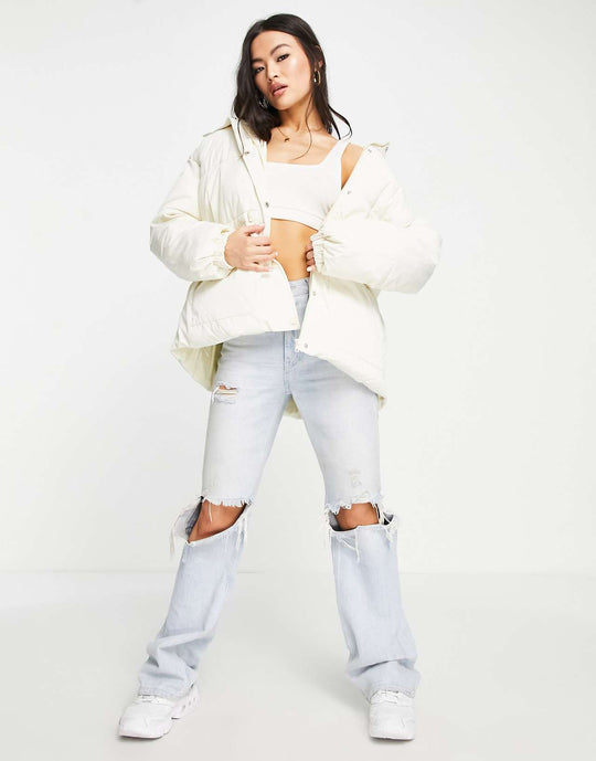missguided-playboy-cinched-waist-hooded-puffer-jacket-in-stone