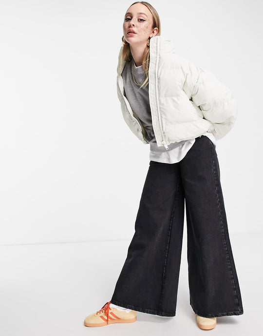 weekday-promis-polyester-short-padded-jacket-in-cream