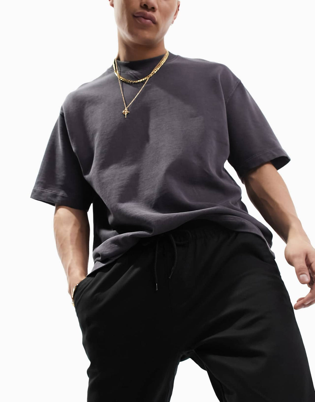 asos-design-slim-chinos-with-elastic-waist-in-black