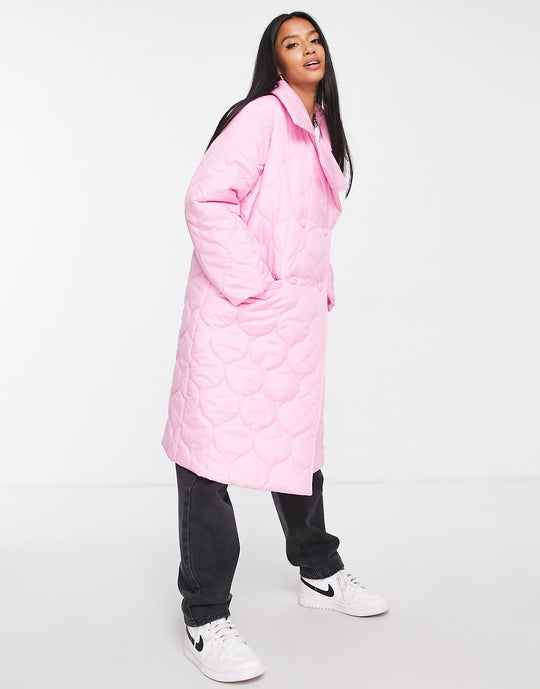 miss-selfridge-petite-longline-puffer-coat-in-pink