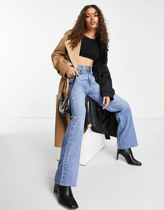 asos-design-petite-half-and-half-trench-coat-in-black-and-stone