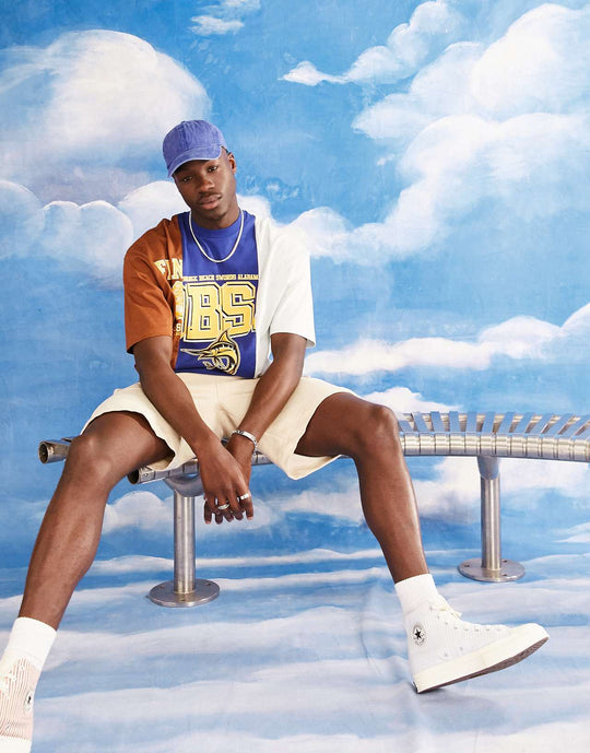 asos-design-oversized-t-shirt-in-brown-and-navy-colour-block-with-spliced-city-print