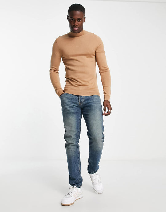 asos-design-muscle-fit-premium-merino-wool-turtle-neck-jumper-in-dark-beige