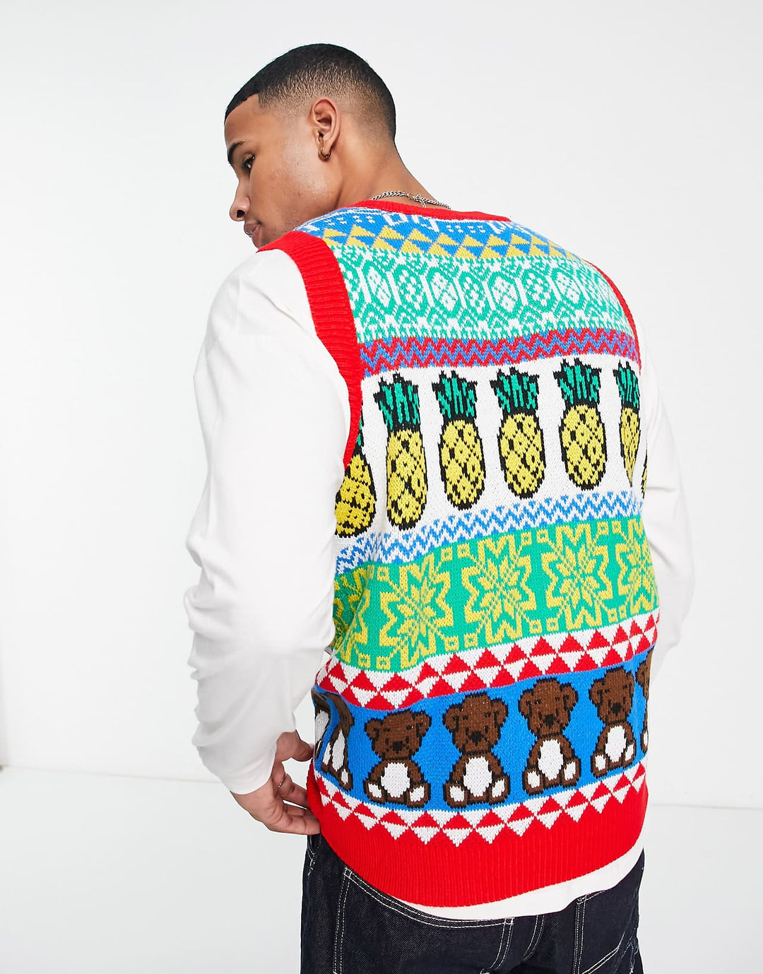 aSOS DESIGN neulottu trooppinen joululiivi