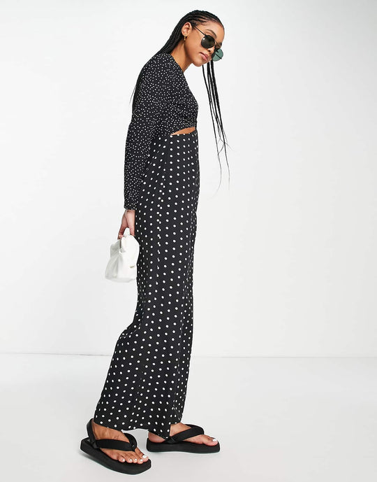Lola May Cut Out Wide Leg Jumpsuit