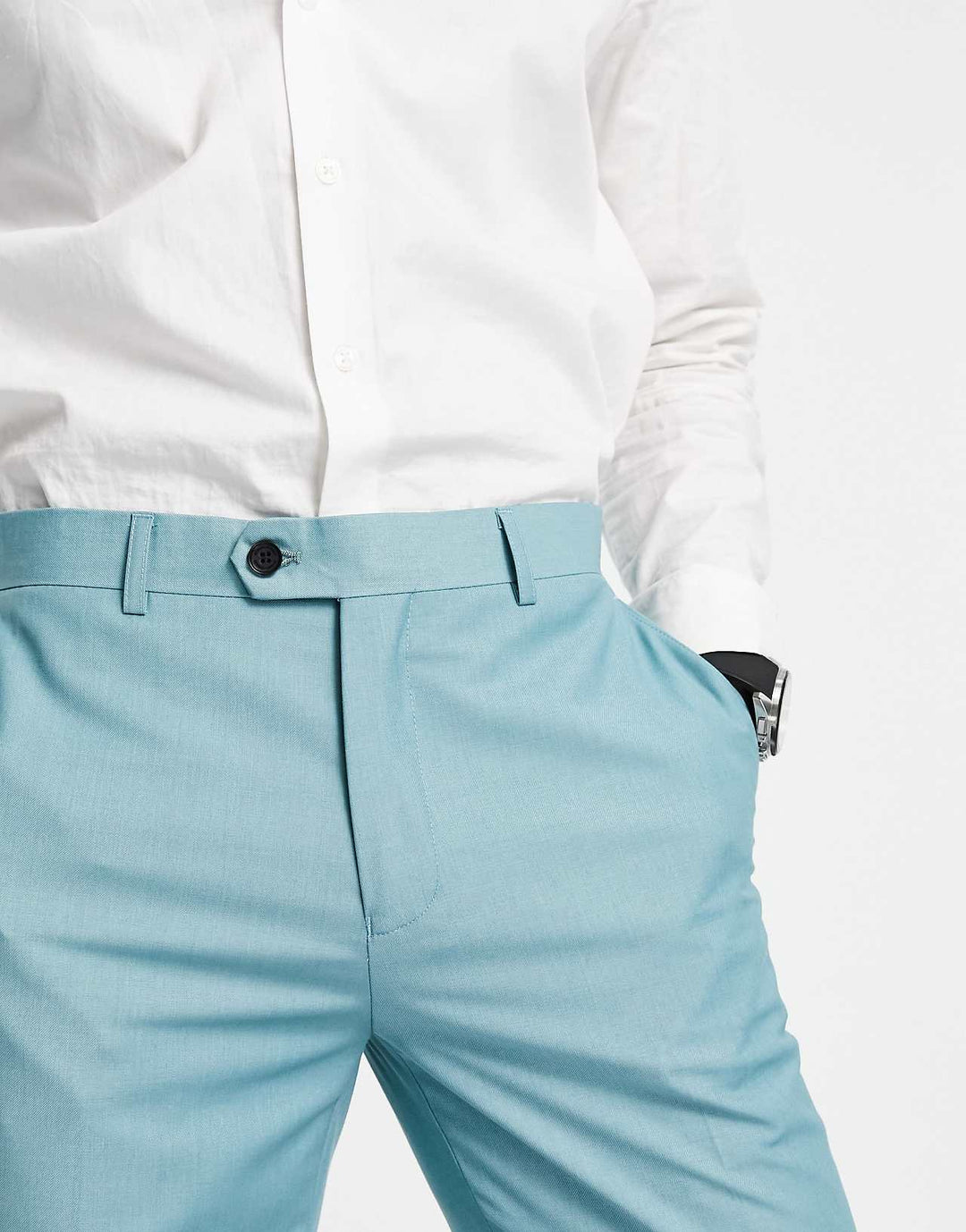 Gianni Feraud Straight Trousers in Blue