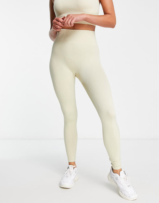 Love Other Things Seamless High Waisted Leggings in Apricot