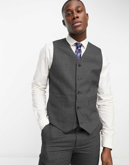asos-design-slim-suit-waistcoat-in-charcoal