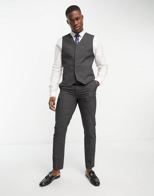 asos-design-slim-suit-waistcoat-in-charcoal