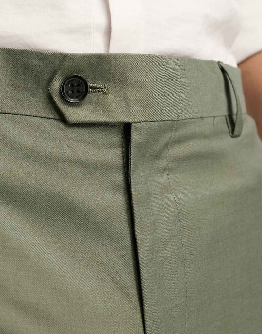 Gianni Feraud Skinny Suit Trousers in Green