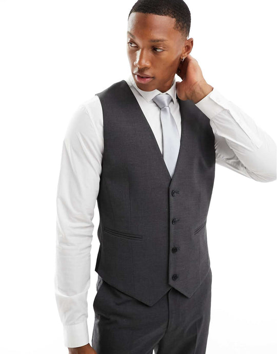 asos-design-skinny-suit-waistcoat-in-charcoal