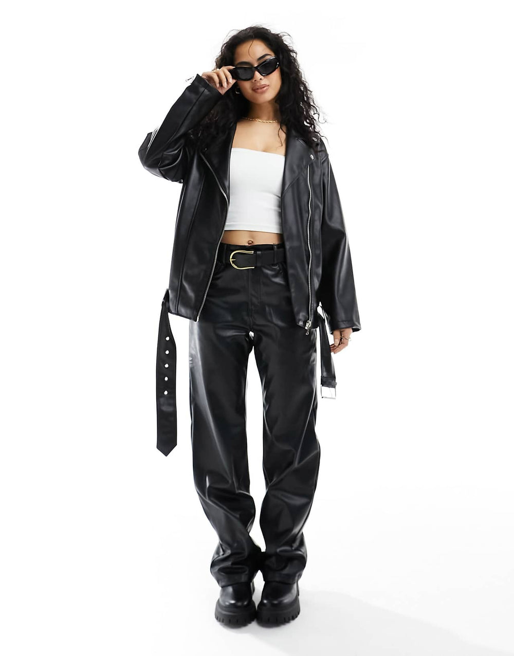 asos-design-longline-oversized-faux-leather-biker-jacket-in-black