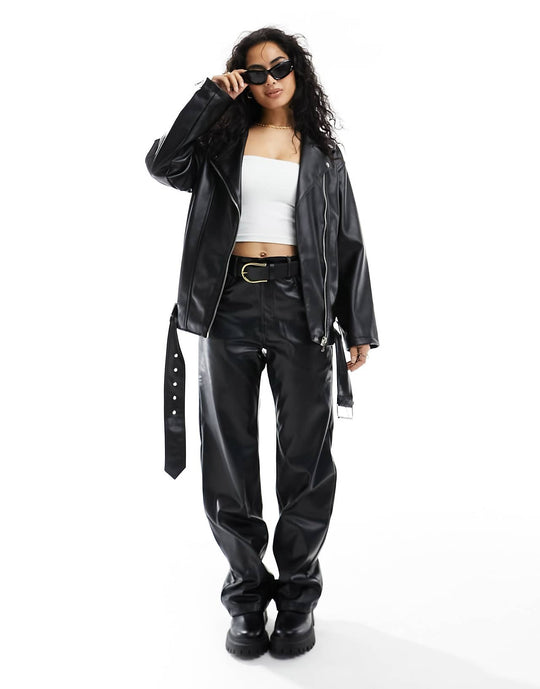 asos-design-longline-oversized-faux-leather-biker-jacket-in-black