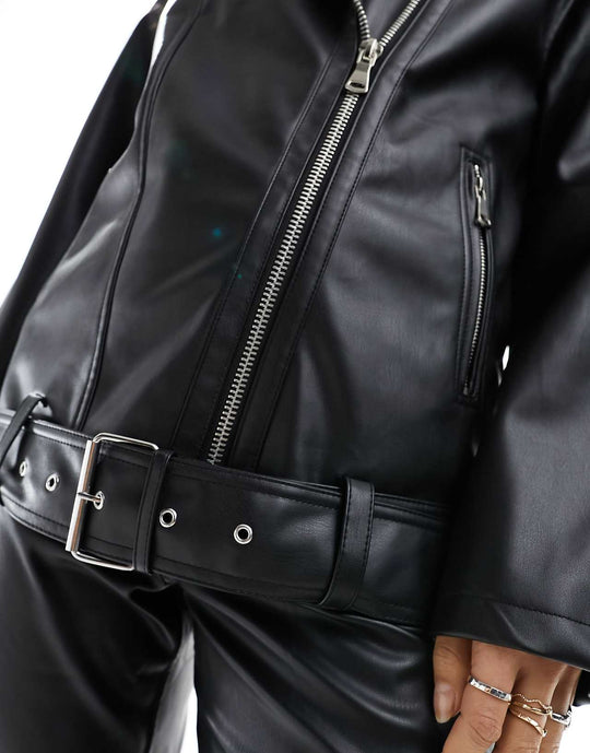 asos-design-longline-oversized-faux-leather-biker-jacket-in-black