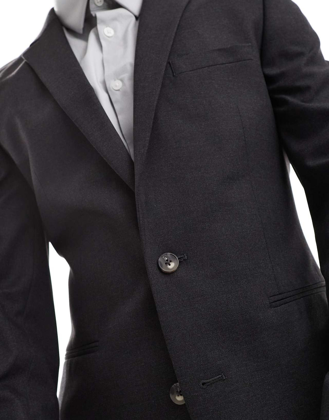 asos design kapea puvuntakki, väri: hiilenharmaa