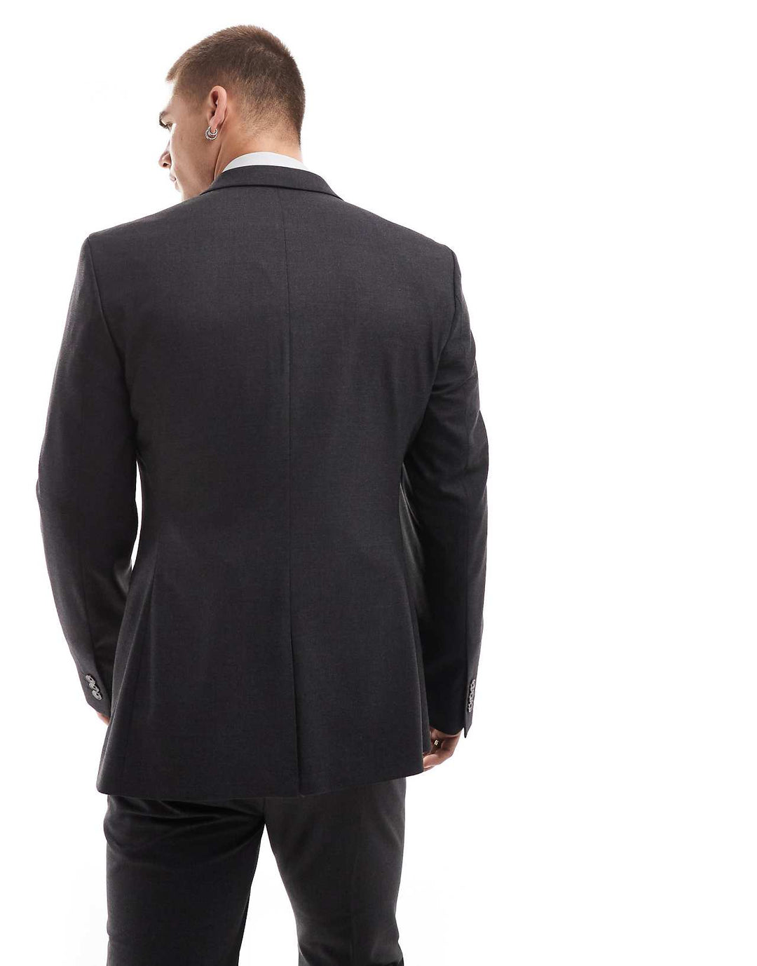 asos design kapea puvuntakki, väri: hiilenharmaa