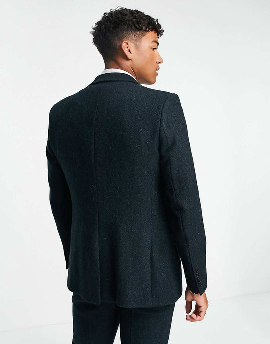 asos-design-slim-suit-jacket-in-100-wool-harris-tweed-in-forest-green