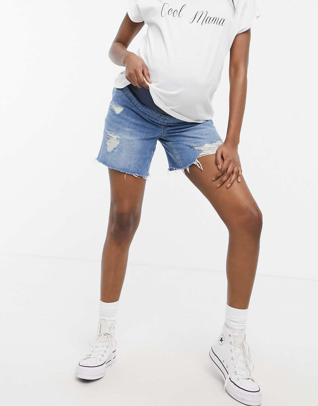 urban-bliss-maternity-high-waisted-ripped-longline-short-in-mid-wash