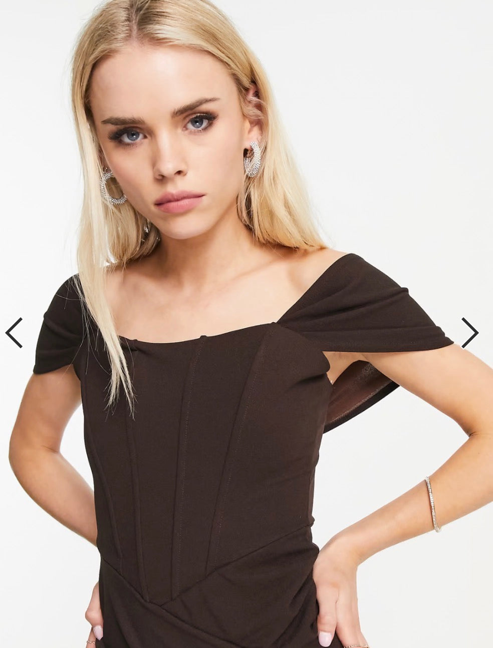 Jaded Rose Petite exclusive corset wrap mini