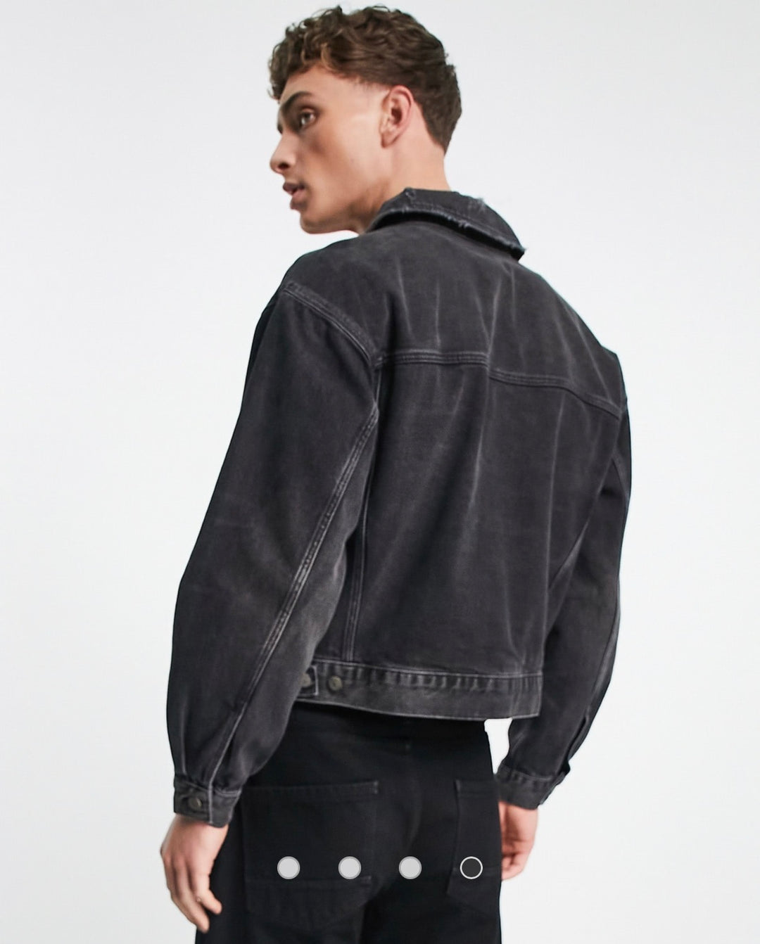 ASOS DESIGN 90s fit denim jacket in black