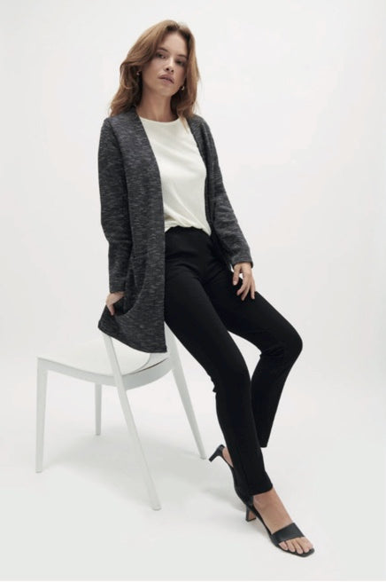 Salt and pepper cardigan - 222607 / RR 21