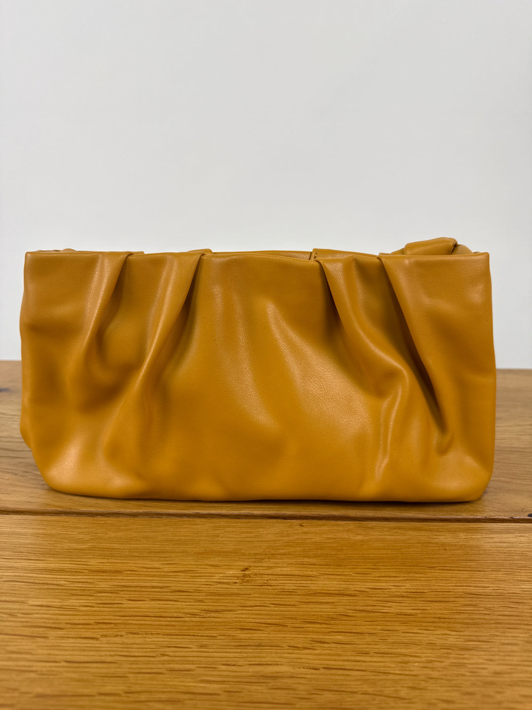 Truffle Collection rouched grab bag in tan