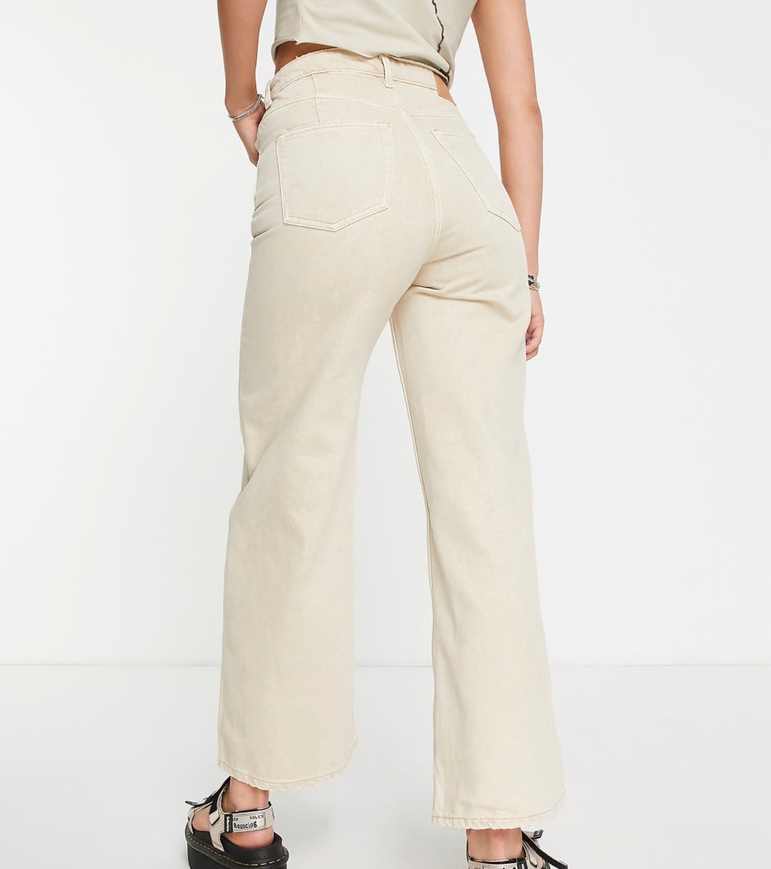 Weekday Ace organic cotton high waist wide leg