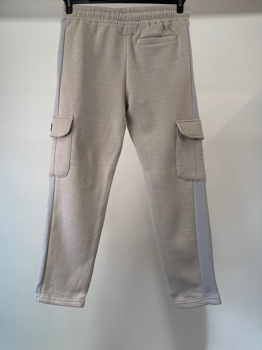 Soul Star cargo panel joggers in stone