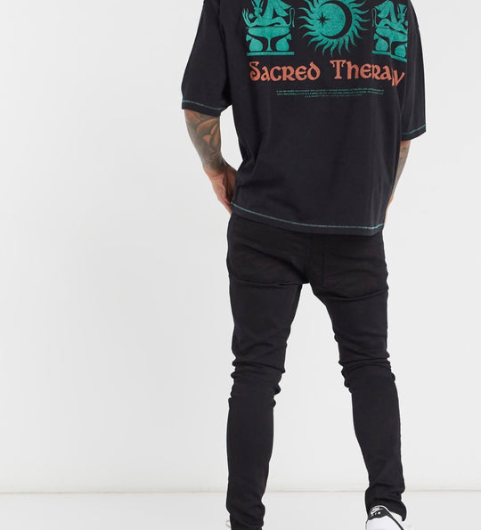 Brave Soul skinny jeans in
black