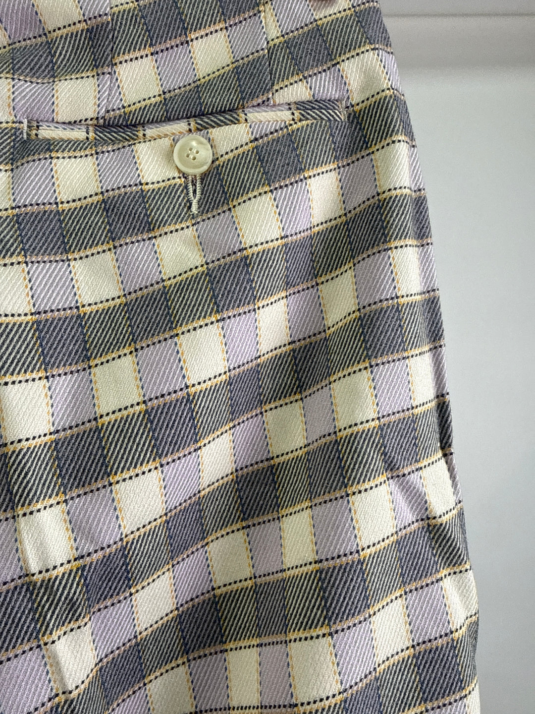 ASOS DESIGN smart oversized tapered trousers in lilac grid check