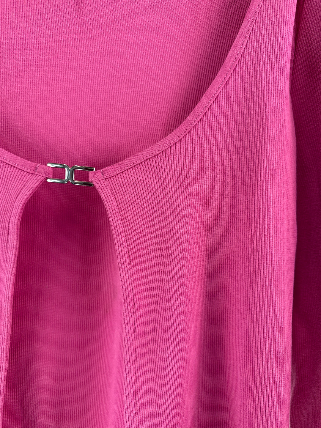 ASYOU front split cardigan in pink