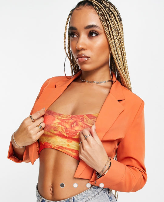 Public Desire cropped blazer co ord