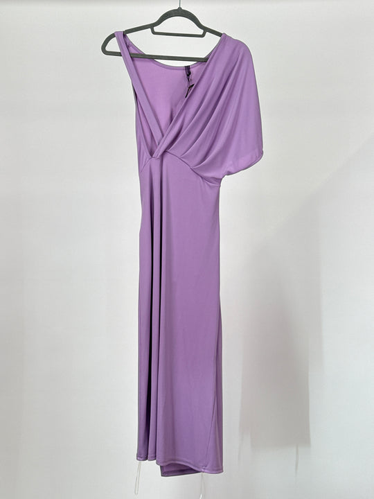 J’aime Short Sleeve Bodycon Dress in Purple